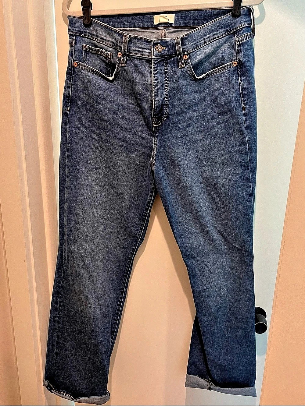 Maurices M Jeans Sculpt High Rise Straight Jeans Blue 14